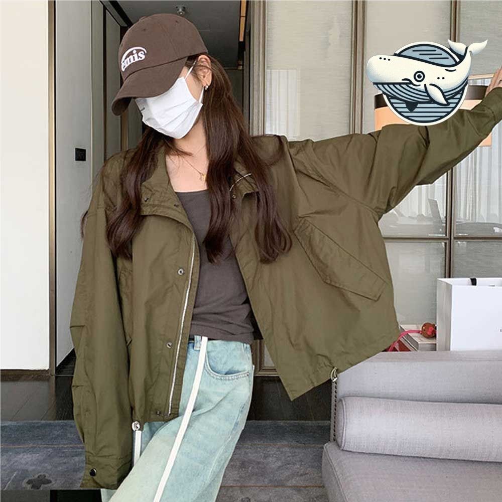 트렌디한 오버핏 숏 간절기 자켓 스타일리시