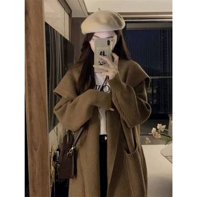 빅사이즈 니트 가디건 URS2459157 크롭가디건 린넨가