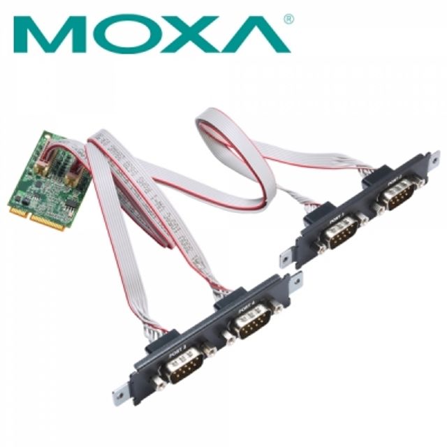 MOXA CP-104N-T Mini PCI Express 4포트 RS232 시리