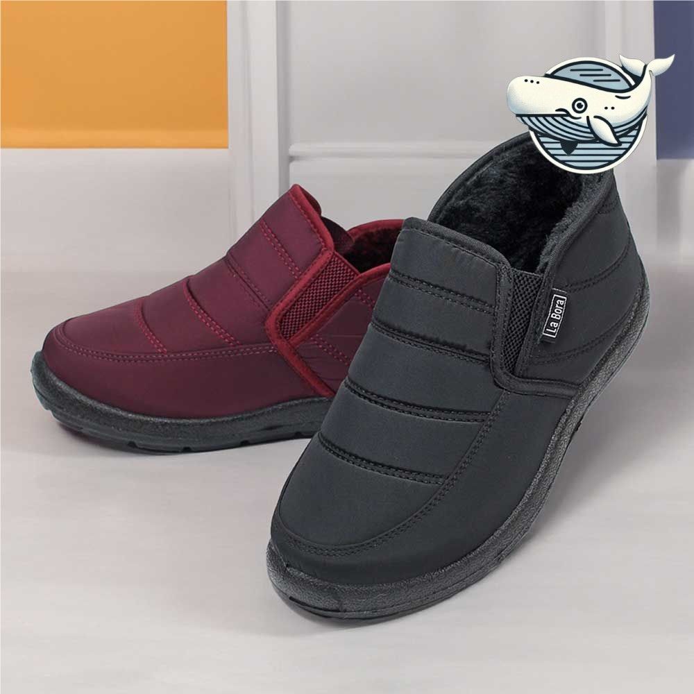 포근한 겨울 슬리퍼 패딩 부츠 경량 중장년용