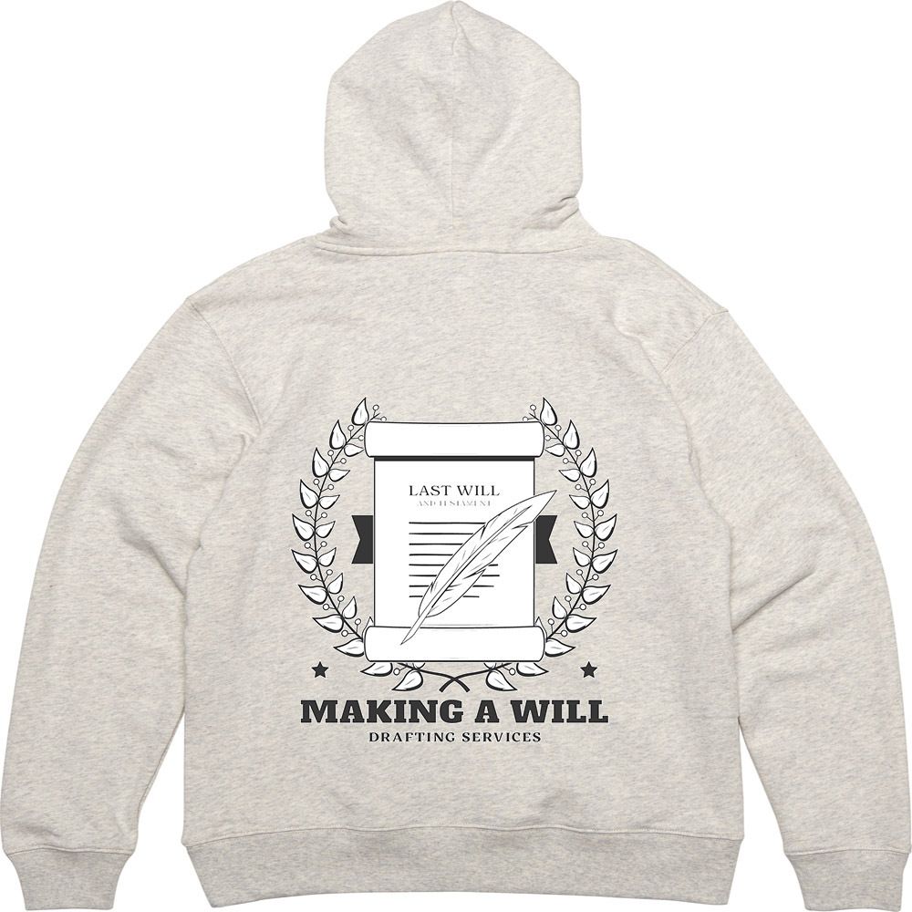 후드집업 뒷면 프린트티셔츠 MAKING A WILL