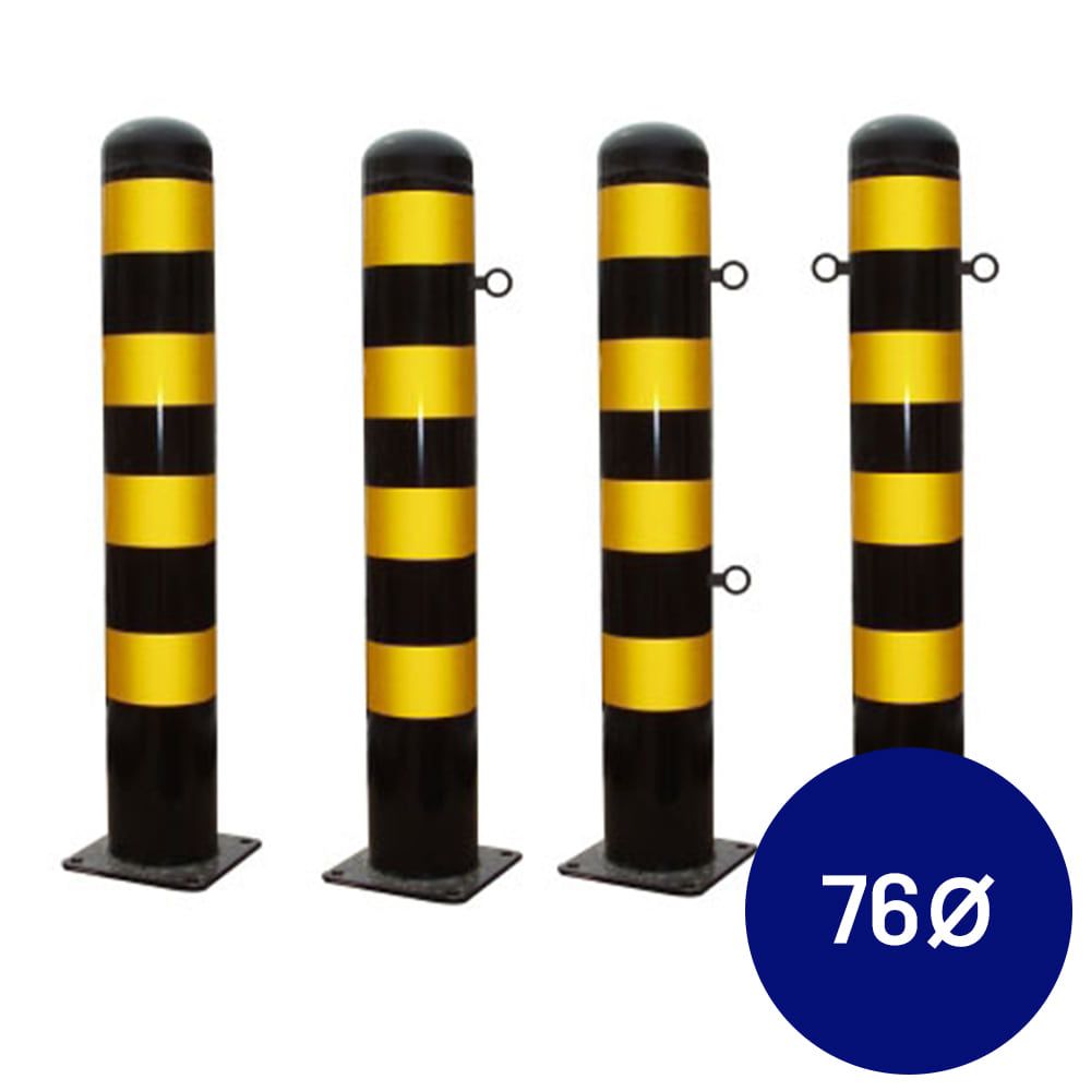철제 일자형 볼라드 앙카식 76파이xH1000x1.4T