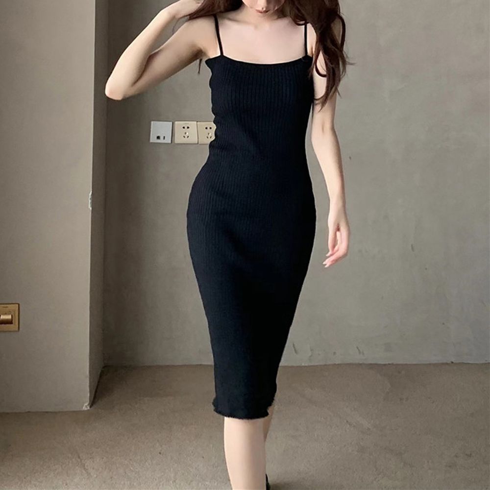이너 체크 시원한 레이어드 나시 골지 페미닌