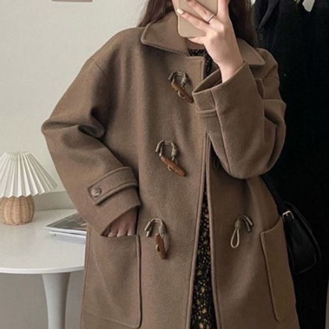 길쭉이 단추 롱코트 재킷 ST500323