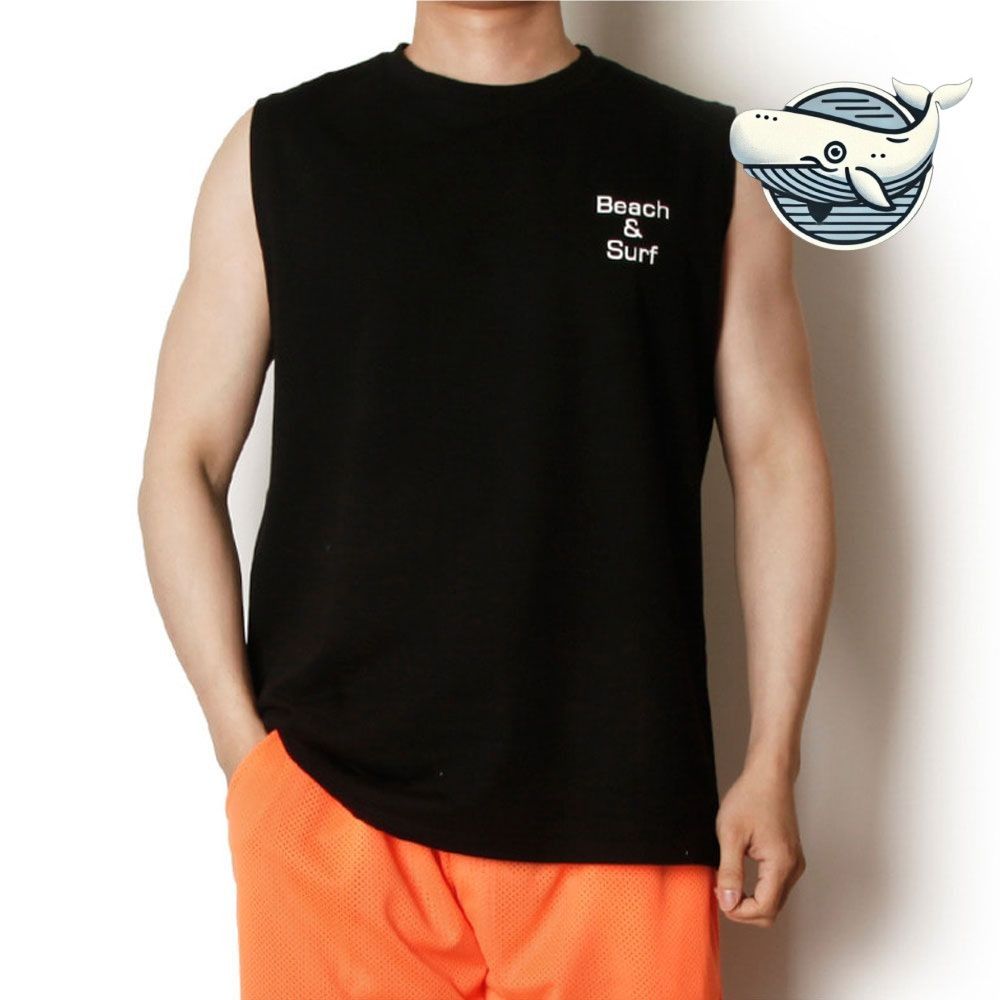 남자 여름 민소매 티셔츠 캐주얼 헬스 의류