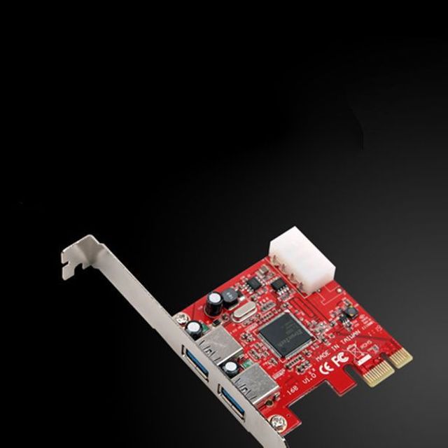 Coms USB 3.0 카드 PCI Express 2Port 케이블 젠더
