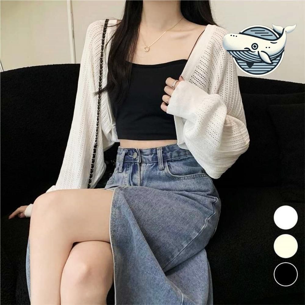 여름 펀칭 편안한 얇은 볼레로 여성용 가벼운