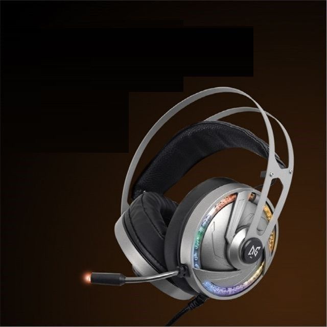 헤드셋 V2 USB LED 볼륨 컨트롤러 마이크 장착