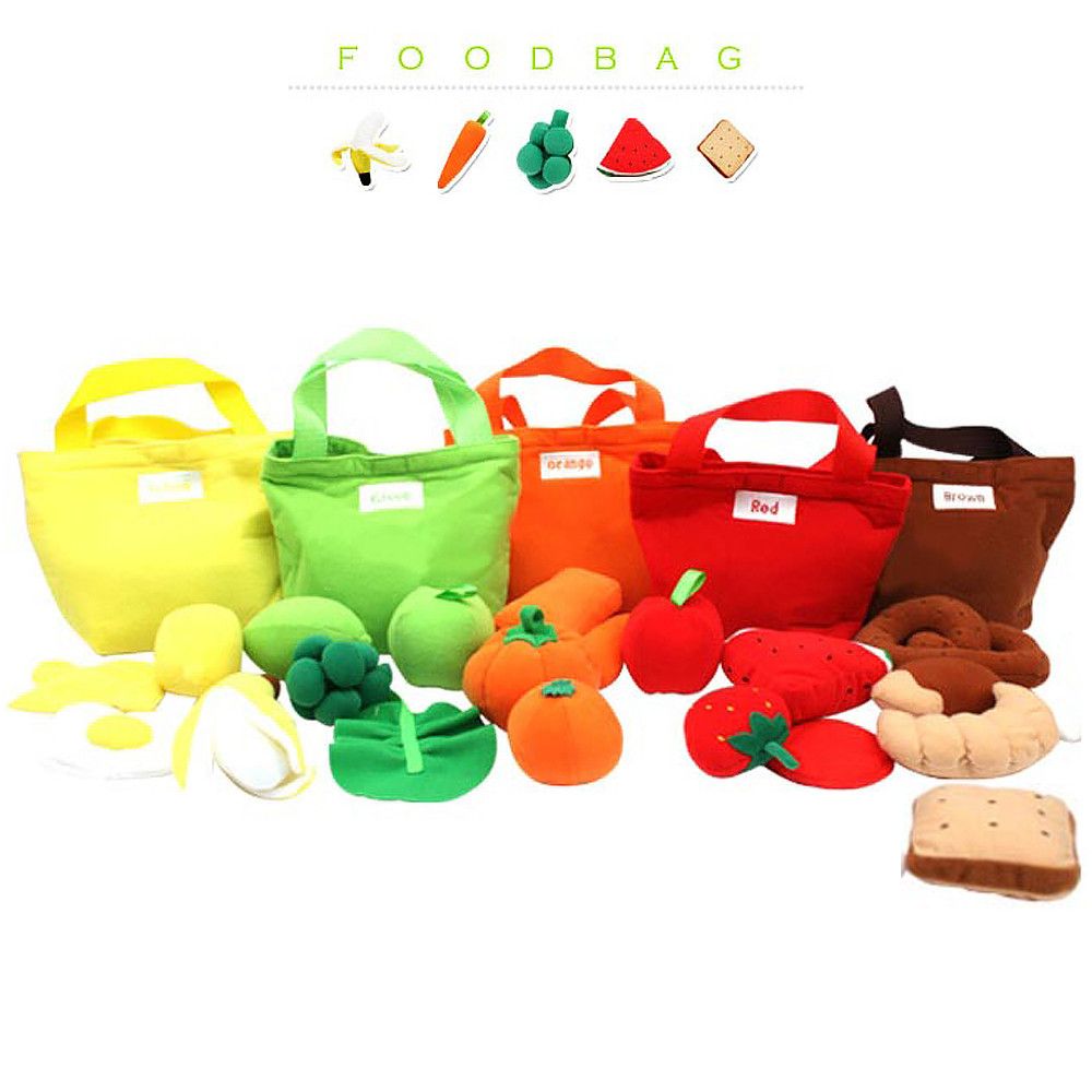 장난감 세트 컬러 키움 푸드백 5종