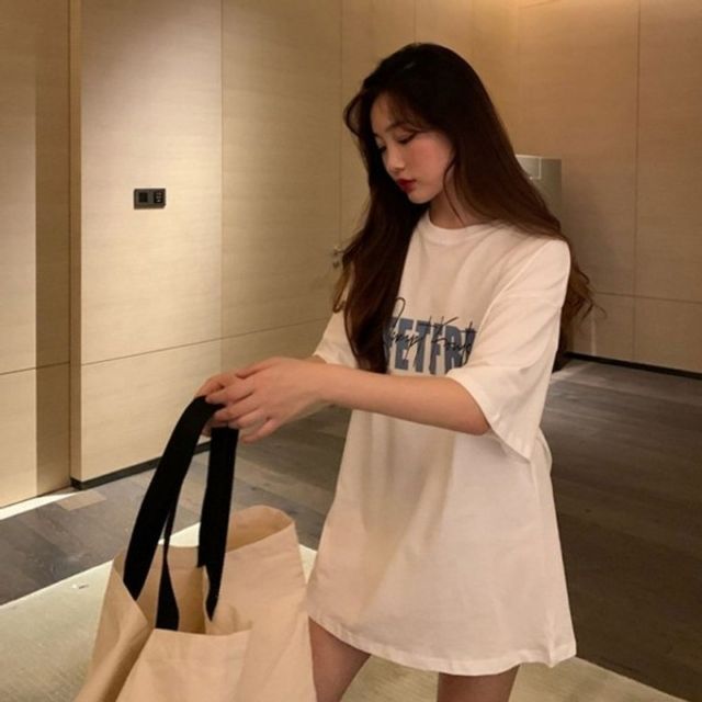 프린팅 반팔 여자 기본 티셔츠 데이 라운드넥 여성 박