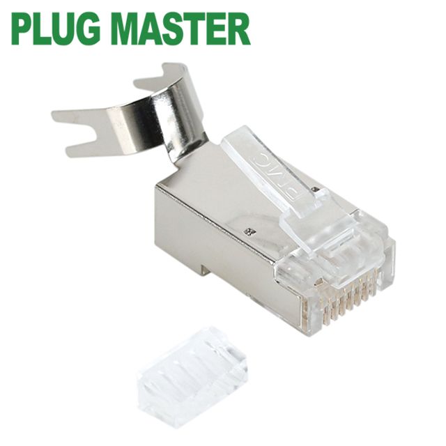 069-9 STP 카테8 RJ-45 8P8C 플러그-Three Prongs 핀(