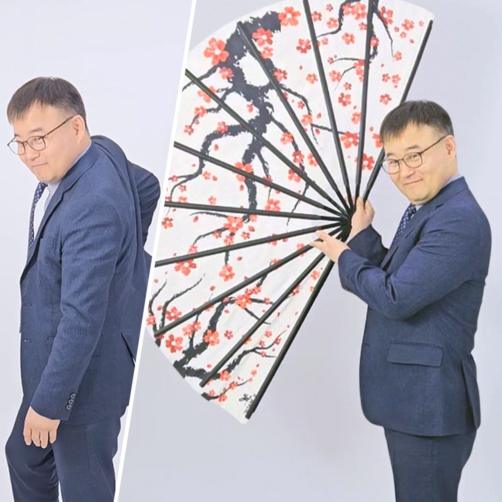 제이엘 3단폴딩자이언트부채 마술도구