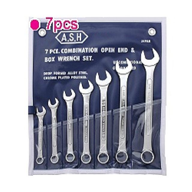 아사히 콤비네이션렌치세트 7pcs (mm)