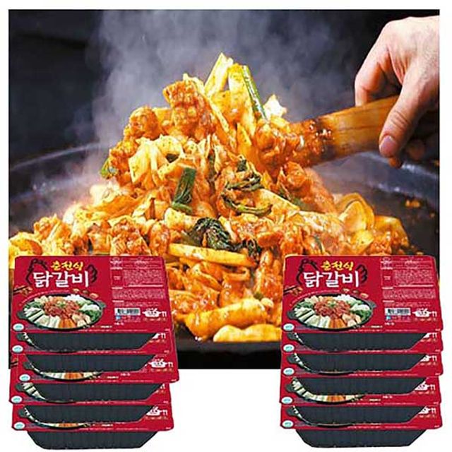 엄마손 춘천 닭갈비-1박스(500gx10팩) 업소 전문용