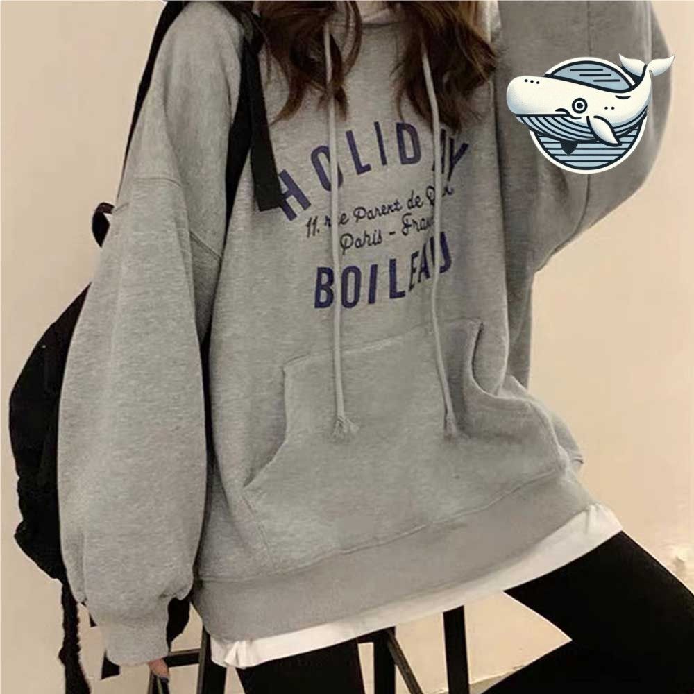 데일리 루즈핏 후드티 영문 레터링 앞포켓
