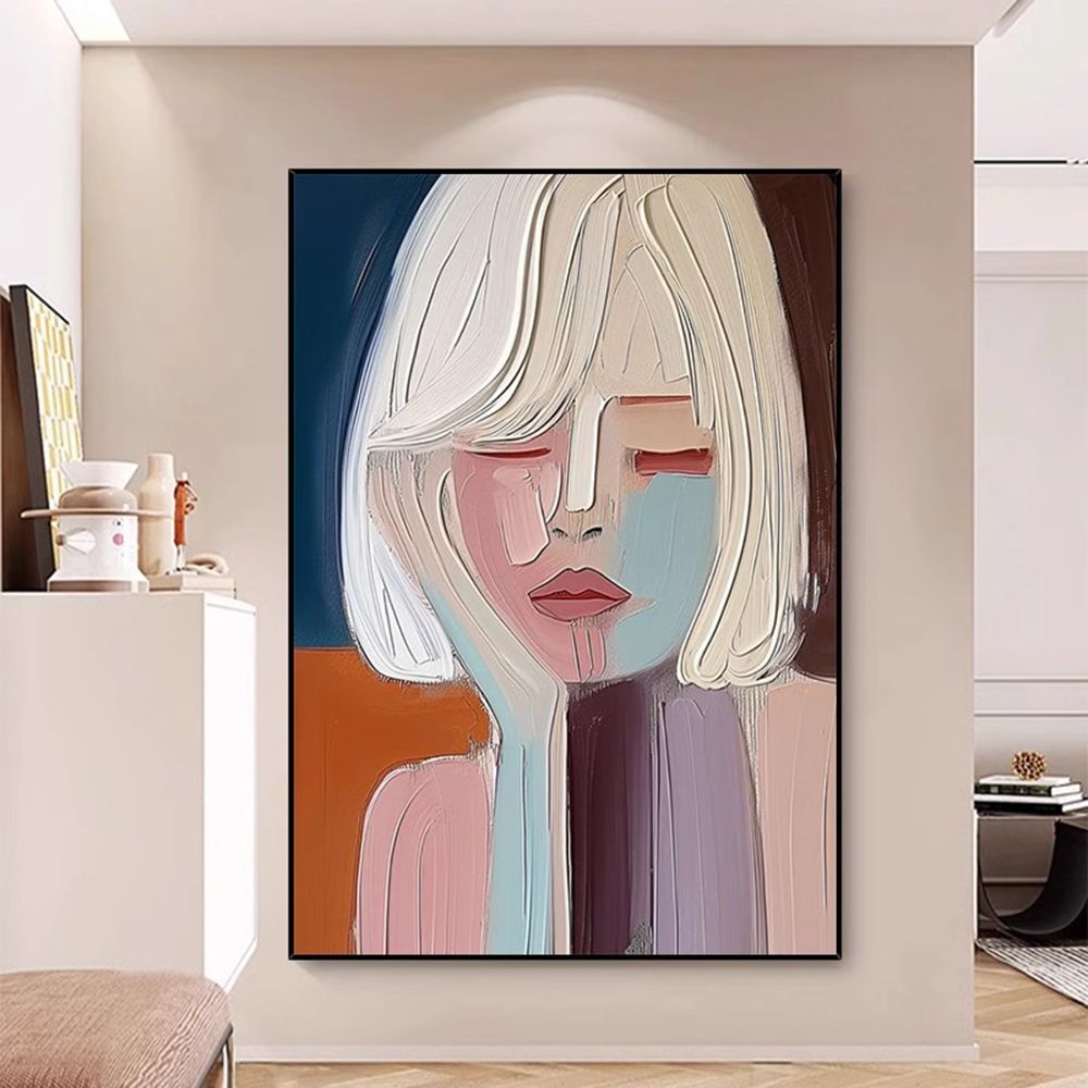 입체 소녀 60cm 80cm 그림액자 현대미술