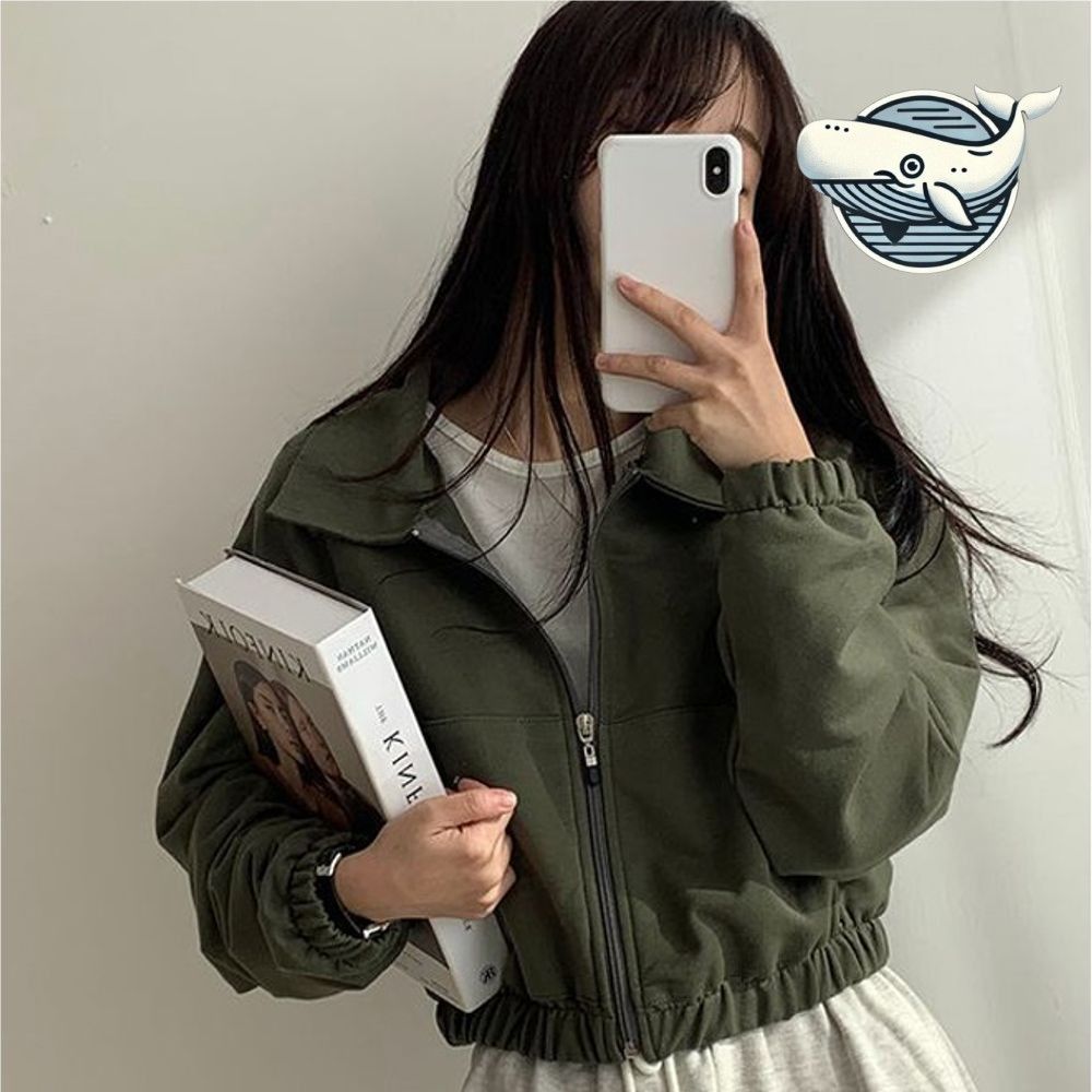 트렌디 캐주얼 간절기 크롭 자켓 여유핏