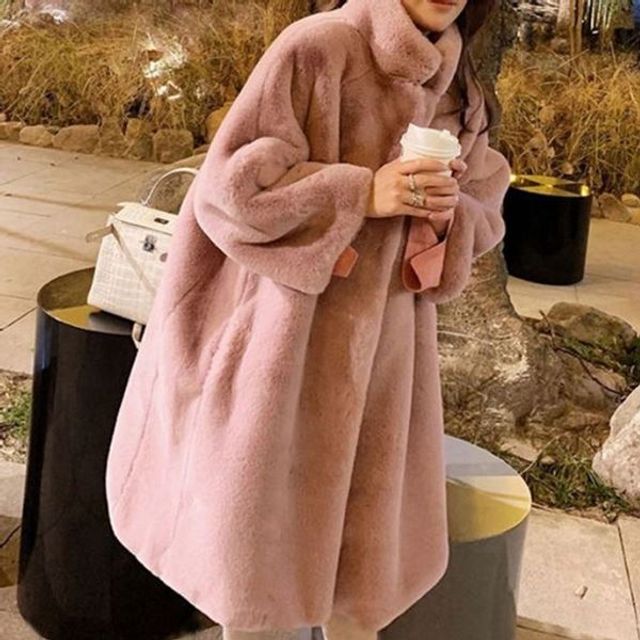 롱 여 털 외투 오버핏 코트 가을 2색 여자