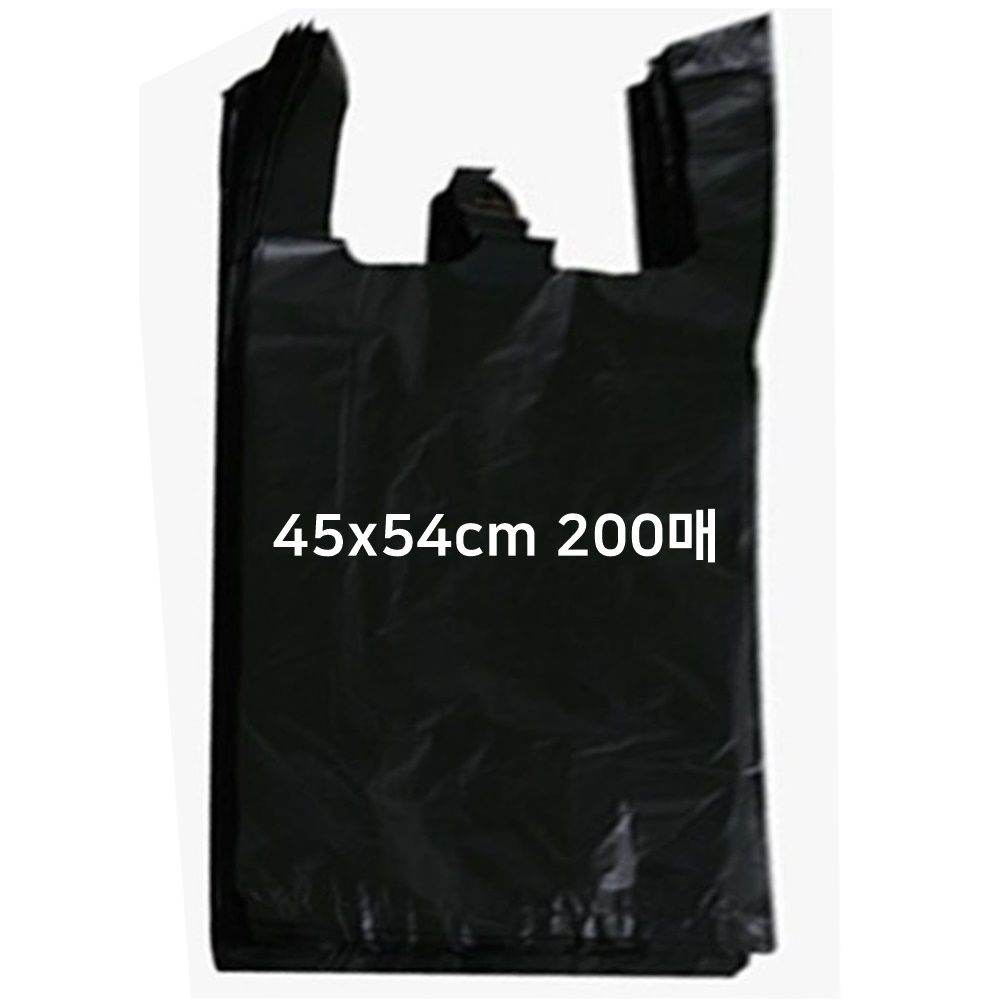 검정비닐봉지 200매 45x54cm 비닐봉투 검정봉투