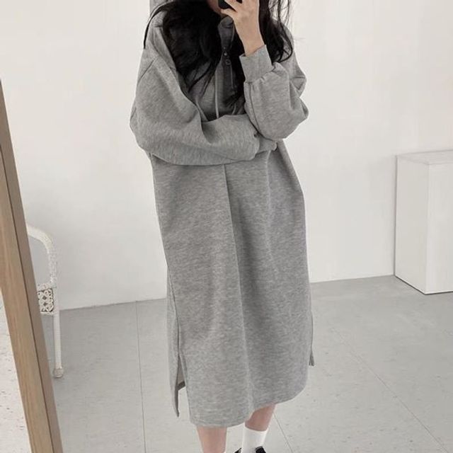 심플 UC 미디티 여름 따뜻한 X 프린트 01