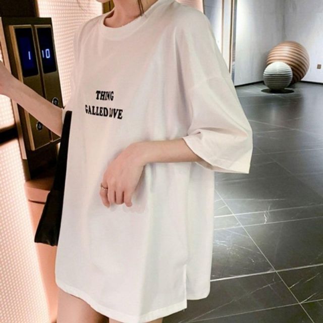 캐주얼 여름 여성 기본 레터링 데이 라운드 반팔 패션