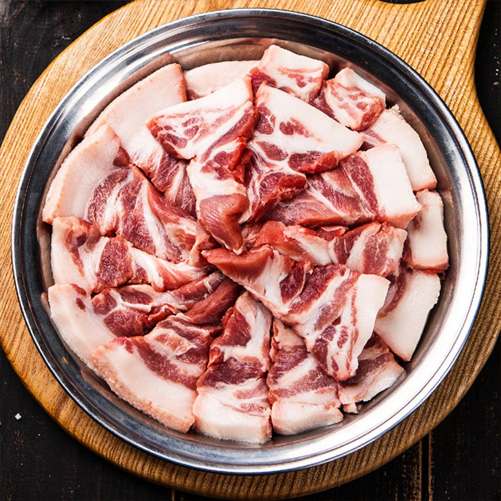 국내산 냉장 한돈 꼬들살 1kg 돼지고기 국산 특수부위