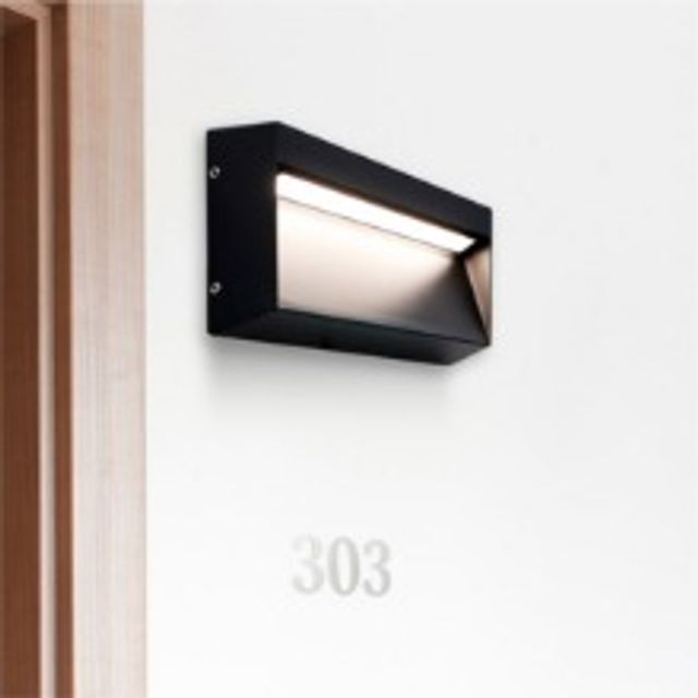 LED 에코 케바 직사각 벽등 5W IP54 주백색 플리커