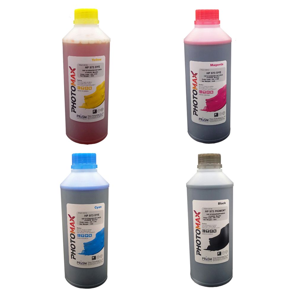 프리즘잉크 HP973/955/950/970/932 검정Pig 칼라Dye