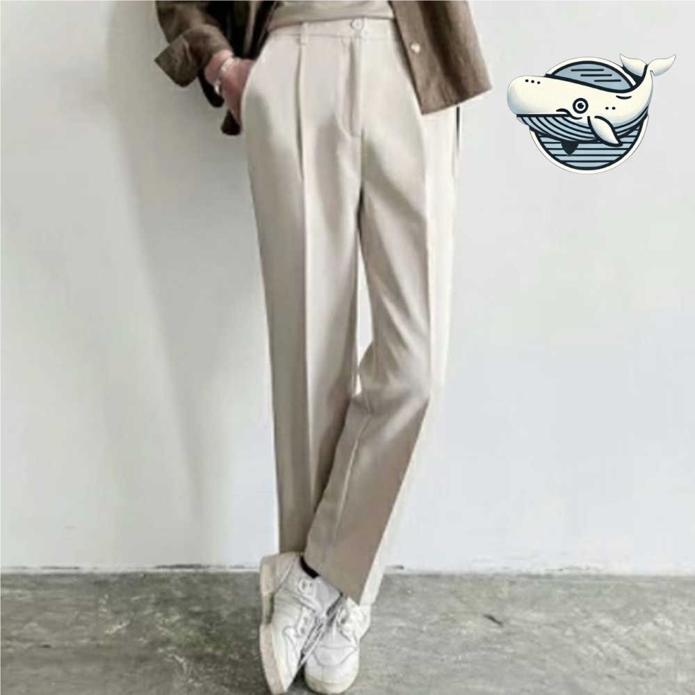 편안한 와이드핏 남자 슬랙스 비즈니스 면팬츠