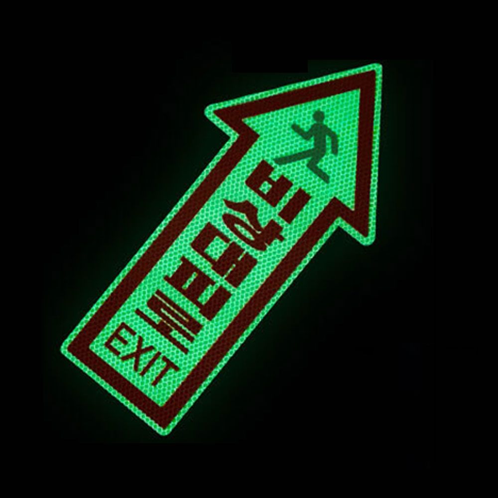 바닥용 축광 비상대피로 화살표 고휘도 스티커