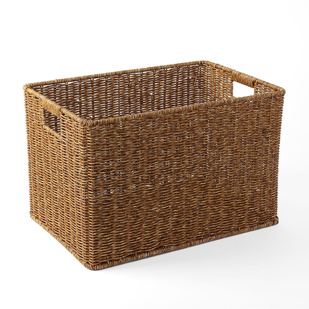 라탄짜임 사각 바구니(44x30cm) 인테리어 바스켓