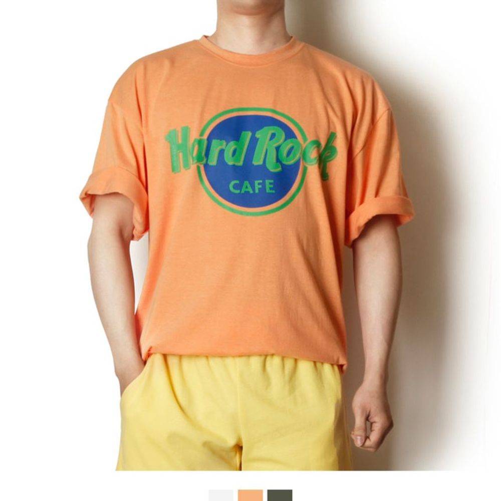 여름티셔츠 반팔티 3color 감성프린트 스트