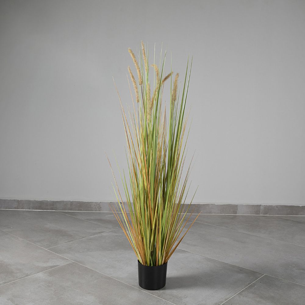 90cm 아이보리 조화 강아지풀 브라운그린 인조갈대