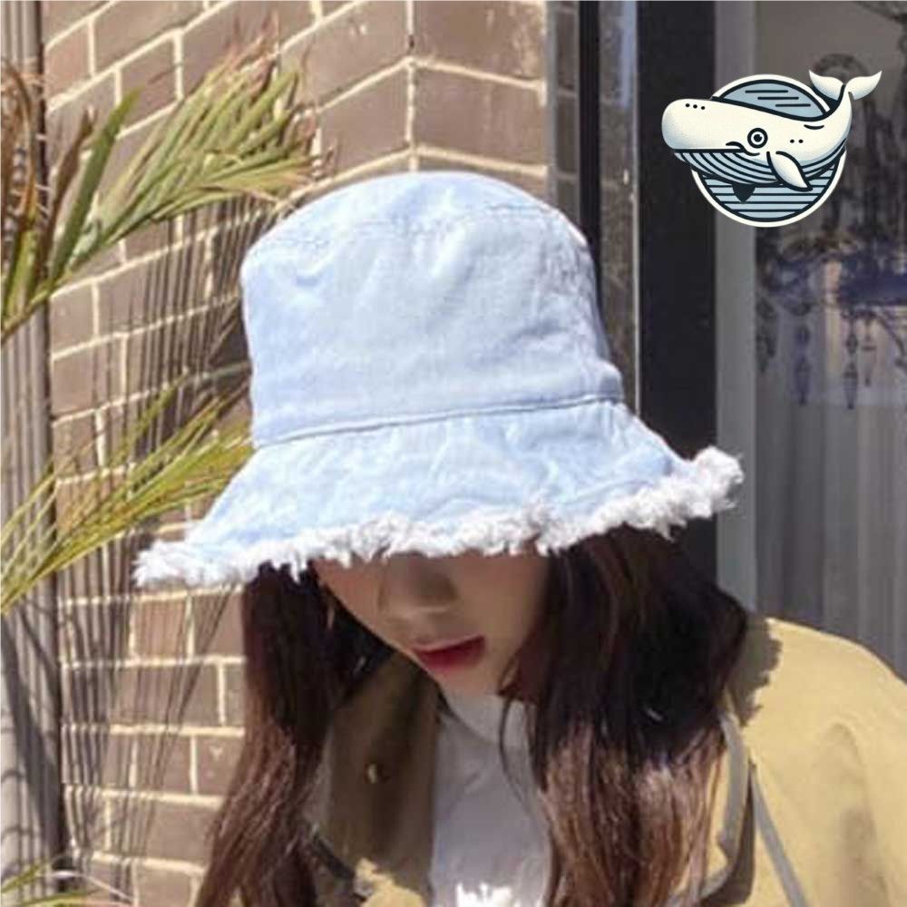 프리미엄 데님 스타일 버킷햇 사계절 패셔너블