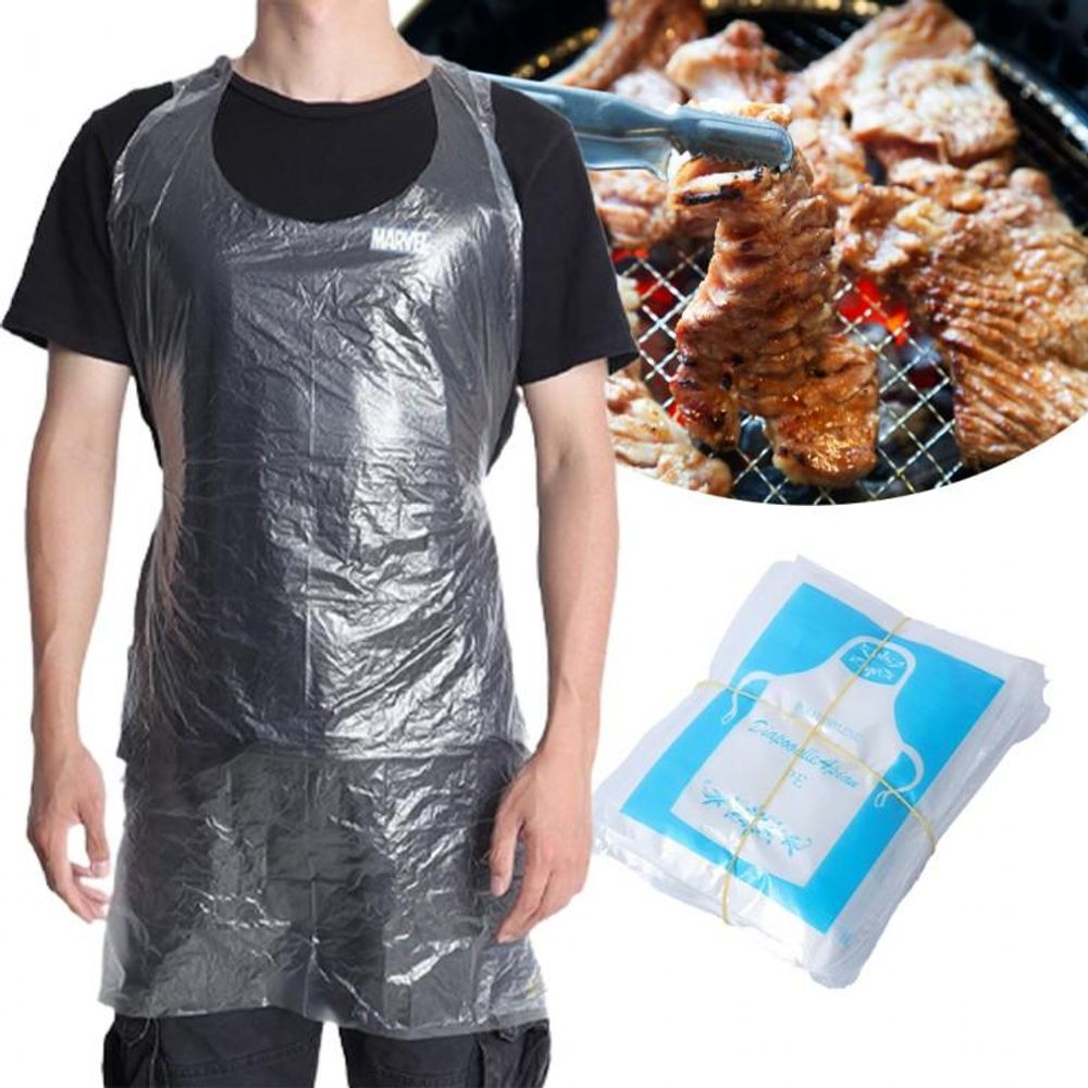 일회용 앞치마 식당 업소용 손님용 비닐 에이프런 500