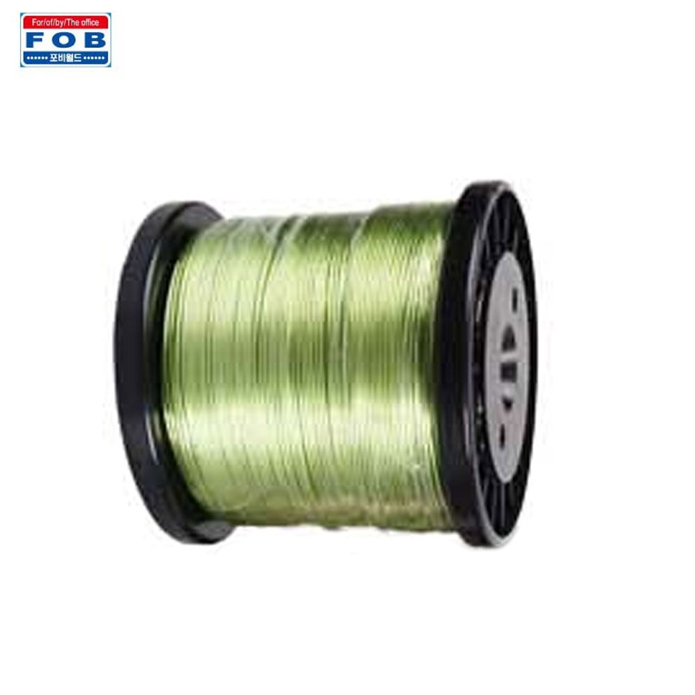 포비 와이어 공예철사 대용량 두께 1.5mm x 120M 연두