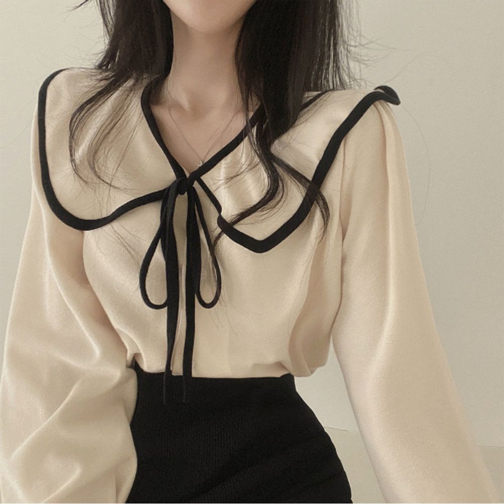 셔링 여자카라 오노마 둥근카라 셀러허브 여성셔