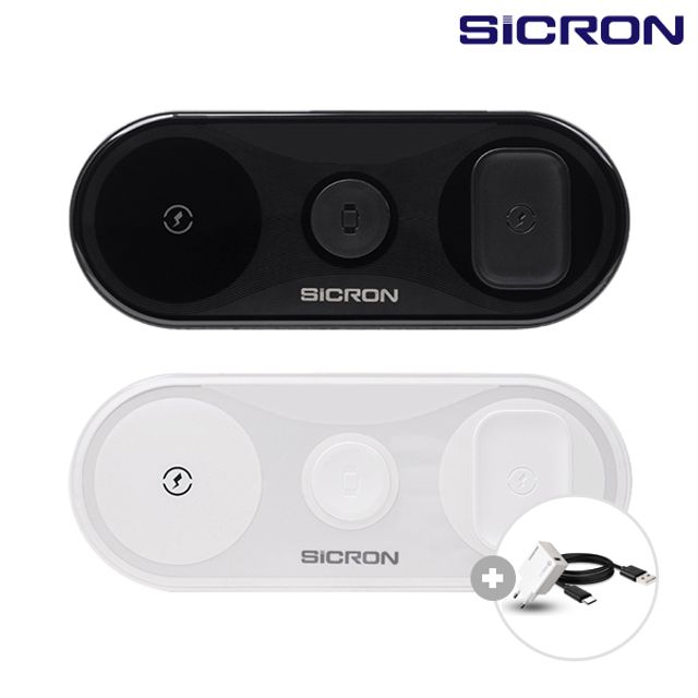 SICRON 15W 고속 무선충전기 패드 워치 ENW-T450Q