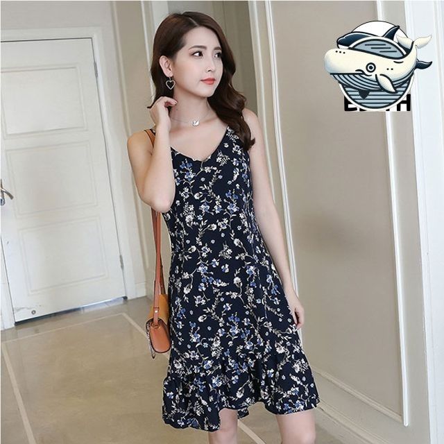 프릴 디테일 여성 데일리 숏 원피스 섬머