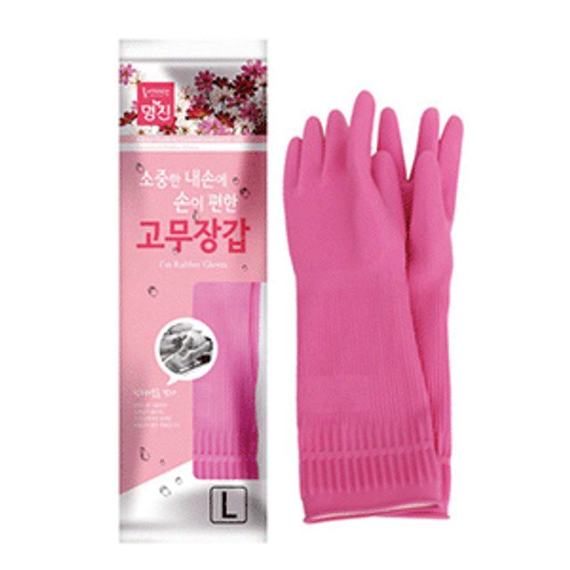 명진 고무장갑 명진 대/분홍 (10)조