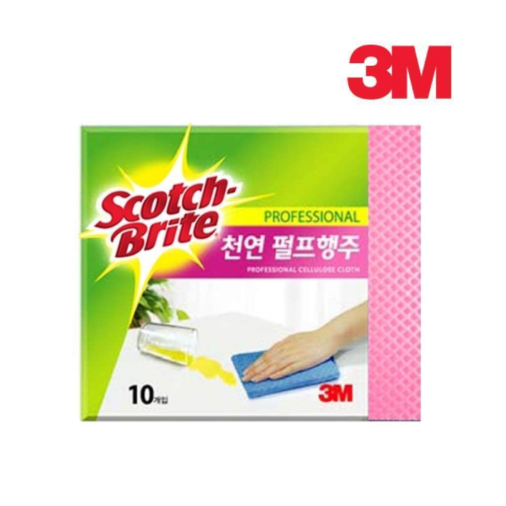 3M 천연펄프 10매입 행주