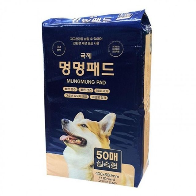 용변패드 50매 블루포장 멍멍 패드 배변 국제