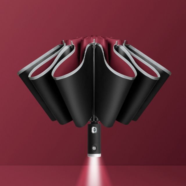 거꾸로 LED 완전자동 양산 겸 우산(레드)