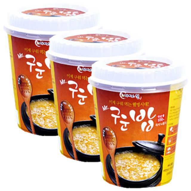 미스터 구운밥(컵) 40gx30개(한박스) 국내산 간편식 누룽지 컵밥 일회용 간식 간편 식사대용