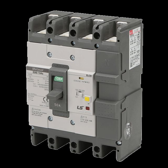 누전차단기 분전반용(산업용) EBS 104C 4P 50A 85KA