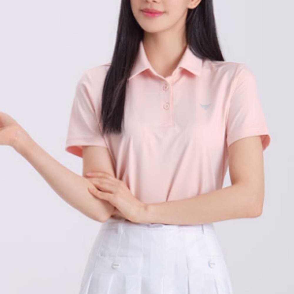 여름 여성 스포츠 골프웨어 기능성 반팔 카라 티셔츠