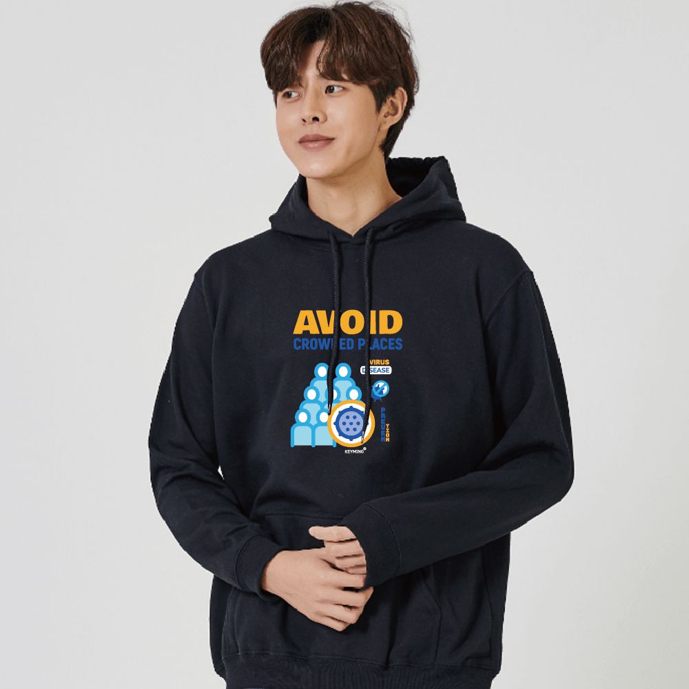 키밍 AVOID 바이 러스 맨투맨 후드