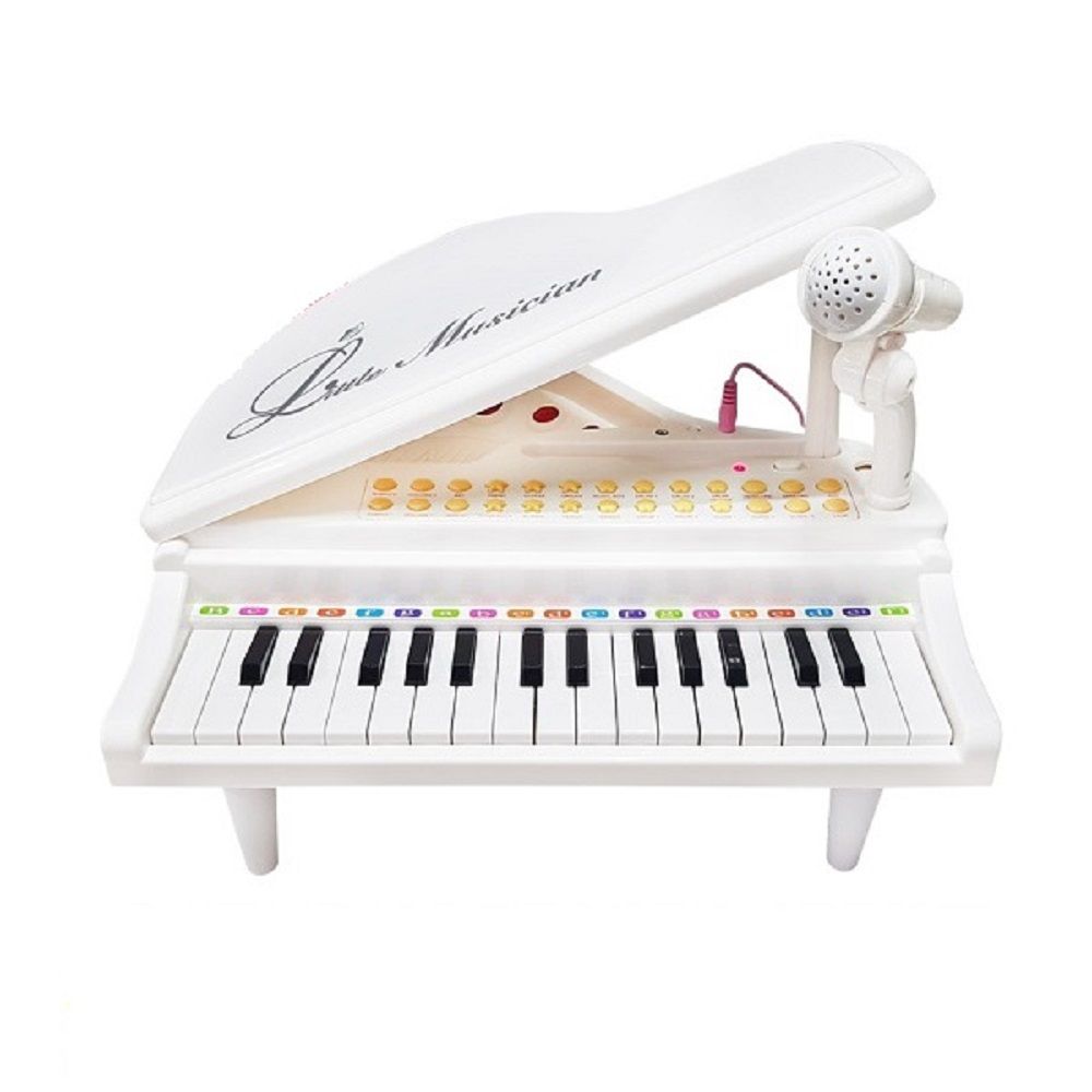 멜로디 그랜드피아노 화이트 31개건반 악기 녹음