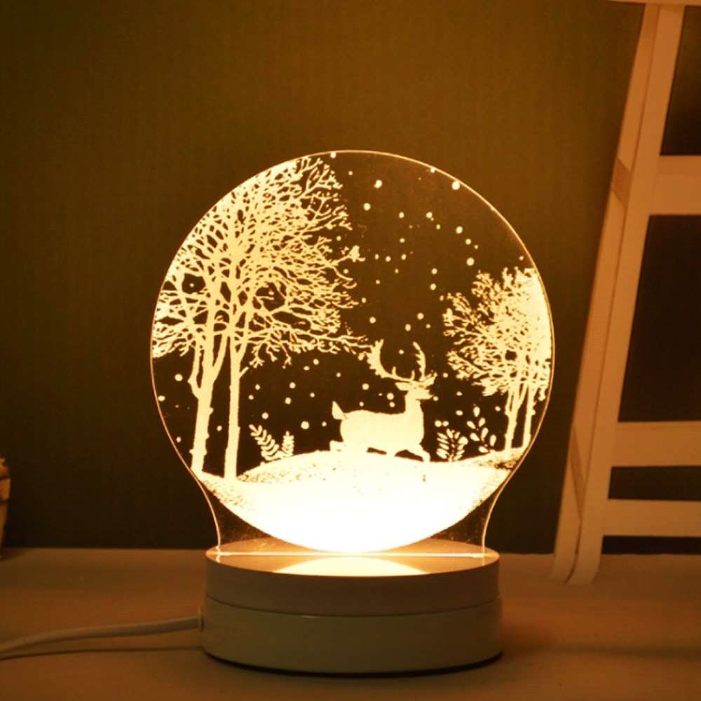 LED 숲속의순록 무드등 아이방 로맨틱 카페 침대