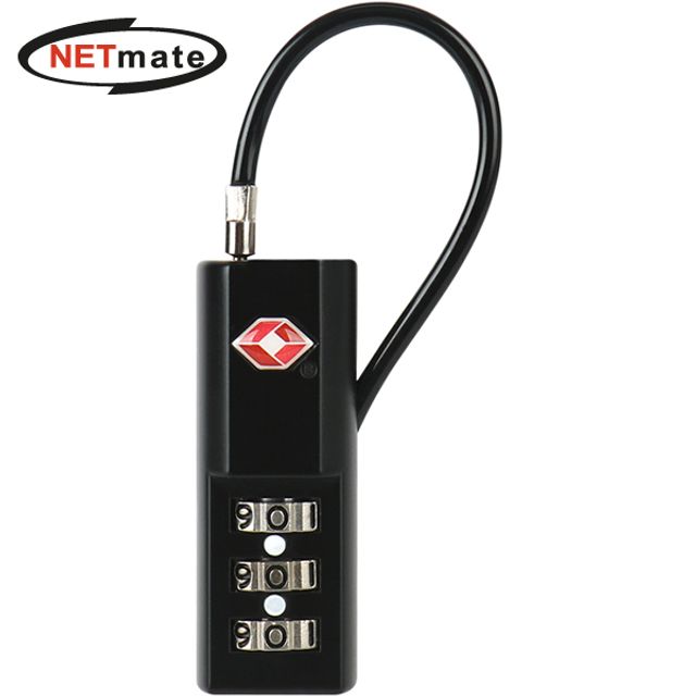 Netmate 도난방지 와이어 자물쇠(3다이얼)